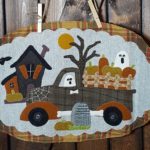 Halloween wool applique