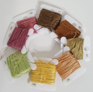 DMS floss used to stitch Easter Parade